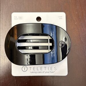 Teleties Black Hair Flat Clip/ Claw!